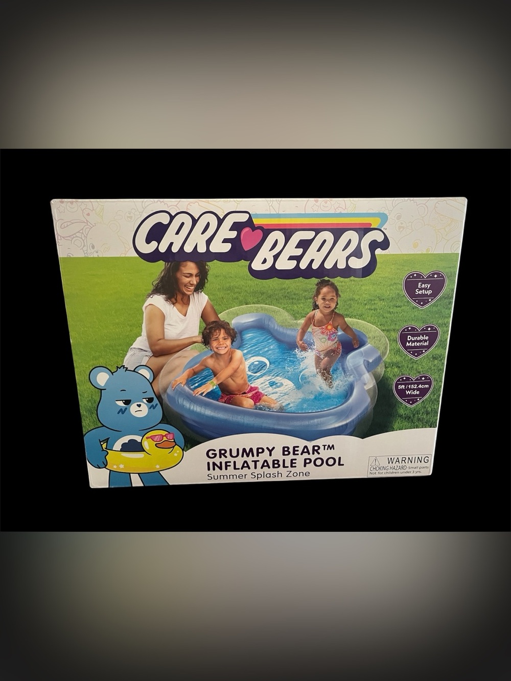 Care Bears Grumpy Bear Blue Inflatable Kiddie Pool